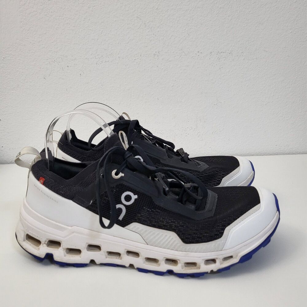 ON Cloudultra 2 Mens 9.5 Black White Trail Running 3MD30280299 Athletic Shoes